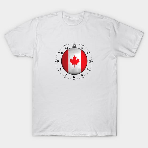 canada flag clock T-Shirt by persa